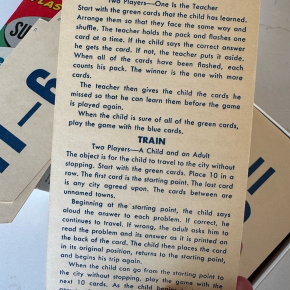 Whitman Flash Cards Set -  Set of TWO Large and Small / Subtraction / Multiply - Picture 6 of 10